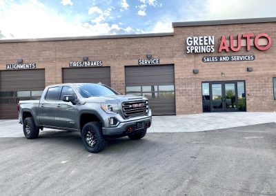 Grey GMC Pickup Front