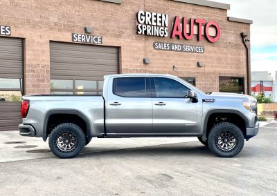 Grey GMC Pickup Side